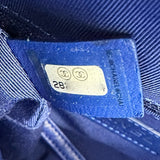 シャネル CHANEL ガブリエルドゥスモールホーボーショルダーバッグ A91810 28番台 ブルー ゴールド/シルバー金具 ラムスキン/カーフスキン レディース ショルダーバッグ