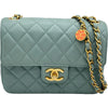 シャネル CHANEL ミニマトラッセ AS3737 ブルーグレー ゴールド金具 ラムスキン レディース ショルダーバッグ