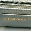 シャネル CHANEL ミニマトラッセ AS3737 ブルーグレー ゴールド金具 ラムスキン レディース ショルダーバッグ