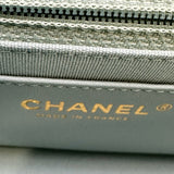 シャネル CHANEL ミニマトラッセ AS3737 ブルーグレー ゴールド金具 ラムスキン レディース ショルダーバッグ