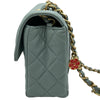 シャネル CHANEL ミニマトラッセ AS3737 ブルーグレー ゴールド金具 ラムスキン レディース ショルダーバッグ