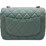 シャネル CHANEL ミニマトラッセ AS3737 ブルーグレー ゴールド金具 ラムスキン レディース ショルダーバッグ