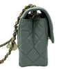 シャネル CHANEL ミニマトラッセ AS3737 ブルーグレー ゴールド金具 ラムスキン レディース ショルダーバッグ