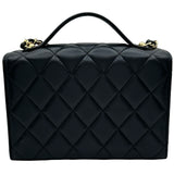 シャネル CHANEL トップハンドルミニフラップバッグ AS2796 ブラック ゴールド金具 ラムスキン レディース ショルダーバッグ