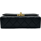 シャネル CHANEL トップハンドルミニフラップバッグ AS2796 ブラック ゴールド金具 ラムスキン レディース ショルダーバッグ