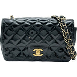 シャネル CHANEL ミニマトラッセ20 A69900 29番台 ブラック ゴールド金具 パテント レディース ショルダーバッグ