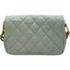 シャネル CHANEL ミニフラップバッグ AS3757 グレー ゴールド金具 ラムスキン レディース ショルダーバッグ