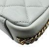 シャネル CHANEL ミニフラップバッグ AS3757 グレー ゴールド金具 ラムスキン レディース ショルダーバッグ