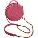 シャネル CHANEL スモールバニティ2WAYショルダーバッグ AS3875 ピンク ゴールド金具 キャビアスキン レディース ショルダーバッグ