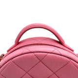 シャネル CHANEL スモールバニティ2WAYショルダーバッグ AS3875 ピンク ゴールド金具 キャビアスキン レディース ショルダーバッグ
