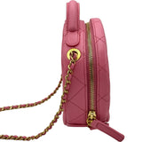 シャネル CHANEL スモールバニティ2WAYショルダーバッグ AS3875 ピンク ゴールド金具 キャビアスキン レディース ショルダーバッグ