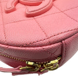 シャネル CHANEL スモールバニティ2WAYショルダーバッグ AS3875 ピンク ゴールド金具 キャビアスキン レディース ショルダーバッグ