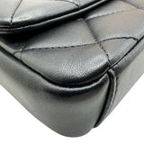 シャネル CHANEL スモールフラップチェーンショルダーバッグ AS2733 ブラック ゴールド金具 ラムスキン レディース ショルダーバッグ