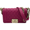 シャネル CHANEL ボーイシャネル20 A67085 28番台 パープルピンク ゴールド金具 ソフトキャビアスキン レディース ショルダーバッグ
