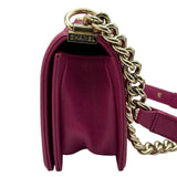 シャネル CHANEL ボーイシャネル20 A67085 28番台 パープルピンク ゴールド金具 ソフトキャビアスキン レディース ショルダーバッグ