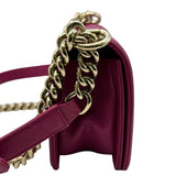 シャネル CHANEL ボーイシャネル20 A67085 28番台 パープルピンク ゴールド金具 ソフトキャビアスキン レディース ショルダーバッグ