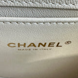 シャネル CHANEL ボーイシャネルチェーンショルダーバッグ AS3018 アイボリー系 ゴールド金具 キャビアスキン レディース ショルダーバッグ