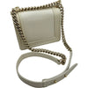 シャネル CHANEL ボーイシャネルチェーンショルダーバッグ AS3018 アイボリー系 ゴールド金具 キャビアスキン レディース ショルダーバッグ