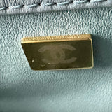 シャネル CHANEL ボーイシャネルトップハンドルショルダーバッグ A94805 グリーン ゴールド金具 ラムスキン レディース ショルダーバッグ