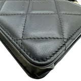 シャネル CHANEL マトラッセ2WAYチェーンウォレット AP2377 ブラック ゴールド金具 ラムスキン レディース ショルダーバッグ