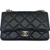 シャネル CHANEL マトラッセ2WAYチェーンウォレット AP2377 ブラック ゴールド金具 ラムスキン レディース ショルダーバッグ