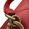 シャネル CHANEL マトラッセ2WAYチェーンショルダー 28番台 レッド ゴールド金具 ラムスキン レディース ショルダーバッグ