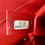 シャネル CHANEL マトラッセ2WAYチェーンショルダー 28番台 レッド ゴールド金具 ラムスキン レディース ショルダーバッグ