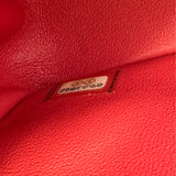 シャネル CHANEL ミニマトラッセ20 Vステッチ A69900 25番台 レッド シルバー金具 キャビアスキン レディース ショルダーバッグ