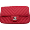 シャネル CHANEL ミニマトラッセ20 Vステッチ A69900 25番台 レッド シルバー金具 キャビアスキン レディース ショルダーバッグ