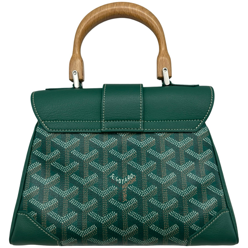 ゴヤール GOYARD サイゴンミニ グリーン ゴヤールディンキャンバス