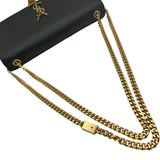 サンローラン SAINT LAURENT ケイトチェーンショルダー 351449 ダークグリーン レザー レディース ショルダーバッグ