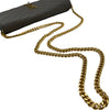 サンローラン SAINT LAURENT カサンドラクラシックチェーンウォレット 377828 グレー ゴールド金具 レザー レディース ショルダーバッグ