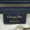 クリスチャン・ディオール Christian Dior オブリークサドルバッグ ネイビー ゴールド金具 キャンバス レディース ショルダーバッグ