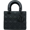 クリスチャン・ディオール Christian Dior レディディオールスモール ソーブラック カナージュ/レザー レディース ショルダーバッグ