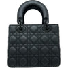 クリスチャン・ディオール Christian Dior レディディオールスモール ソーブラック カナージュ/レザー レディース ショルダーバッグ