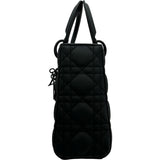 クリスチャン・ディオール Christian Dior レディディオールスモール ソーブラック カナージュ/レザー レディース ショルダーバッグ