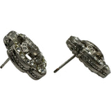 シャネル CHANEL カメリアココマークラインストーンピアス シルバー メタル/ラインストーン アクセサリー