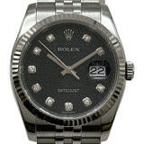 ロレックス ROLEX デイトジャスト36 ホリコン 116234G ブラック ホワイトゴールド/ステンレススチール 自動巻き メンズ 腕時計