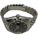 ロレックス ROLEX デイトジャスト36 ホリコン 116234G ブラック ホワイトゴールド/ステンレススチール 自動巻き メンズ 腕時計