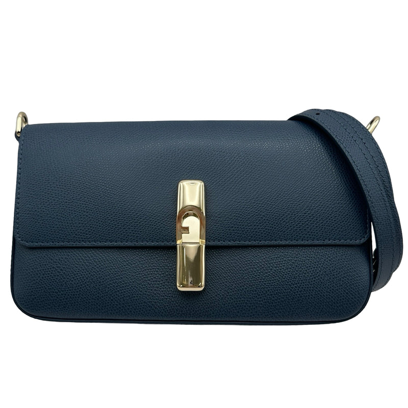 フルラ FURLA IRIDE S クロスボディ ネイビー レザー レディース