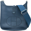 エルメス HERMES エヴリン3PM K刻印 ブルーインディゴ シルバー金具 トリヨン レディース ショルダーバッグ
