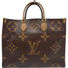 ルイ・ヴィトン LOUIS VUITTON オンザゴーGM M44576 ブラウン モノグラム・ジャイアントリバース レディース トートバッグ