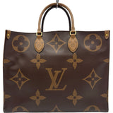 ルイ・ヴィトン LOUIS VUITTON オンザゴーGM M44576 ブラウン モノグラム・ジャイアントリバース レディース トートバッグ