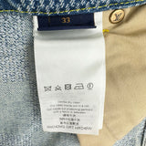ルイ・ヴィトン LOUIS VUITTON ダミエスケートデニムパンツ HRD48W ブルー デニム メンズ デニムパンツ
