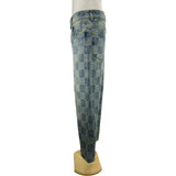 ルイ・ヴィトン LOUIS VUITTON ダミエスケートデニムパンツ HRD48W ブルー デニム メンズ デニムパンツ