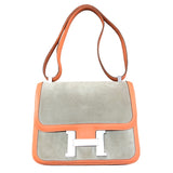 エルメス HERMES コンスタンス3 ベージュ・オレンジ　シルバー金具 スイフト・ドブリス レディース ショルダーバッグ