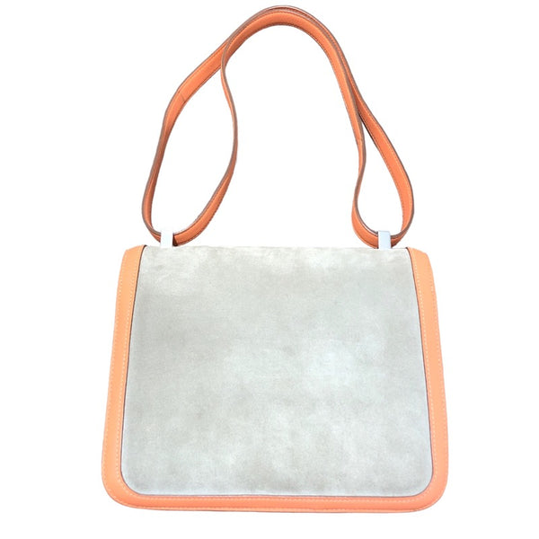 エルメス HERMES コンスタンス3 ベージュ・オレンジ　シルバー金具 スイフト・ドブリス レディース ショルダーバッグ