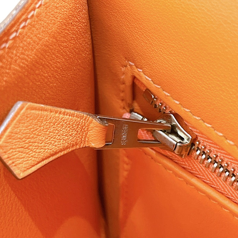 エルメス HERMES コンスタンス3 ベージュ・オレンジ　シルバー金具 スイフト・ドブリス レディース ショルダーバッグ