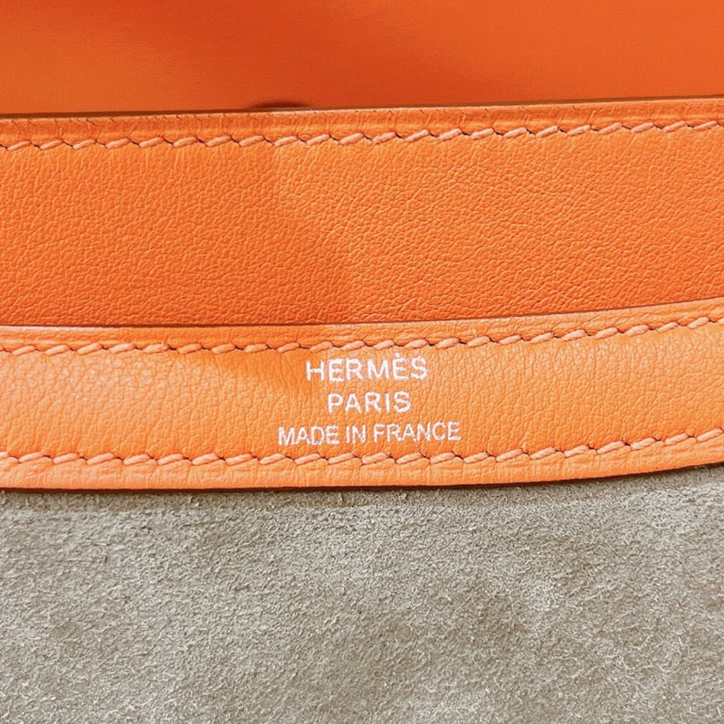 エルメス HERMES コンスタンス3 ベージュ×オレンジ× シルバー金具 スイフト×ドブリス レディース ショルダーバッグ