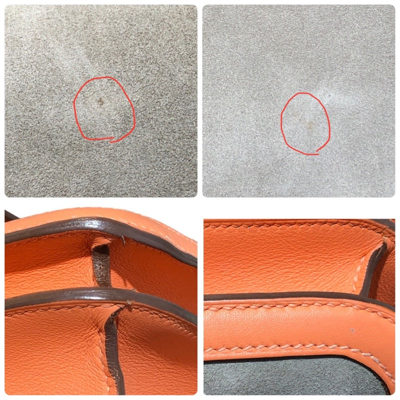 エルメス HERMES コンスタンス3 ベージュ・オレンジ　シルバー金具 スイフト・ドブリス レディース ショルダーバッグ